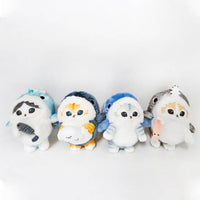 Mofusand Kitty Shark Plush Keychain