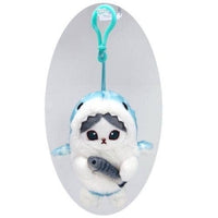Mofusand Kitty Shark Plush Keychain